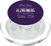 LA Fin DE LA MALADIE D'ALZHEIMER Commence avec Moi : Purple Meme Awareness Walk PopSockets PopGrip pour MagSafe