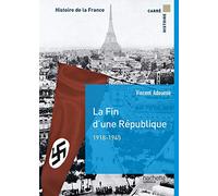 Vincent Adoumié – La fin d'une république 1918-1944 – Étude – Broché