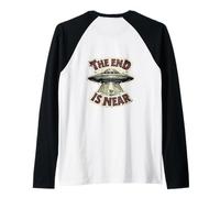 La fin est proche : OVNI, Little Green Men Alien Friend, Funny ET Manche Raglan