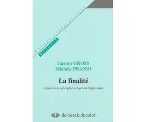 La finalité: Fondements conceptuels et genèse linguistique