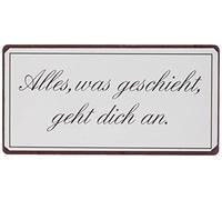 La Finesse Décoratif Aimant de Réfrigérateur pour Maison, Alles Was Geschieht Geht Dich an, 5 cm x 10 cm
