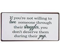 La Finesse Décoratif Aimant de Réfrigérateur pour Maison, If You're Not Willing to Love Someone Through, 5 cm x 10 cm