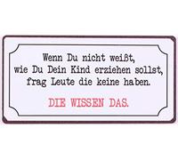 La Finesse Décoratif Aimant de Réfrigérateur pour Maison, Wenn du Nicht Weisst, 5 cm x 10 cm