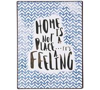 La Finesse Décoratif Suspendu Métal Peint Mur Plaque/Signe, Home is Not a Place