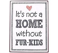 La Finesse Décoratif Suspendu Métal Peint Mur Plaque/Signe, It's Not a Home Without