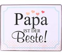 La Finesse Décoratif Suspendu Métal Peint Mur Plaque/Signe, Papa Ist Der Beste