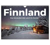 La Finlande - le pays enchanteur du Nord., Version française (Calendrier mural 2026 DIN A4 portrait), Calendrier CALVENDO mensuel