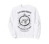 La Flat Earth Society Garde Une Longueur d'avance Une drôle de Conspiration Sweatshirt
