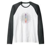 La Fleur de Vie et Les Chakras Manche Raglan