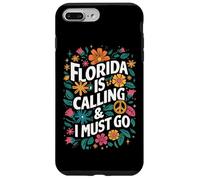 La Floride m'appelle et Je Dois Aller aux Fleurs de l'État des États-Unis Coque pour iPhone 7 Plus/8 Plus