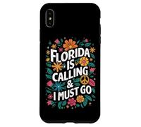 La Floride m'appelle et Je Dois Aller aux Fleurs de l'État des États-Unis Coque pour iPhone XS Max