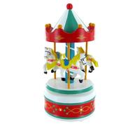 La Flûte Enchantée (W. A. Mozart) - Boîte À Musique - Carrousel - Manège Musical En Bois Avec Chevaux Tournants (Réf: 16005)