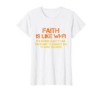 La Foi, C'est comme Le WiFi, la Pastorale chrétienne drôle, la Bible, Jésus T-Shirt Graphique avec Valeur