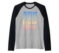 La Foi chrétienne Bible Jésus est Mon Histoire de Sauvetage Manche Raglan
