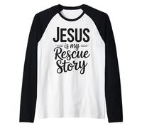 La Foi chrétienne Bible Jésus est Mon Histoire de Sauvetage Manche Raglan