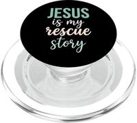 La Foi chrétienne Bible Jésus est Mon Histoire de Sauvetage PopSockets PopGrip pour MagSafe