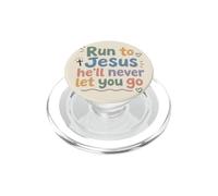La Foi chrétienne Court vers Jésus, il ne Vous laissera jamais partir PopSockets PopGrip pour MagSafe