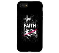 La Foi Contre la Peur avec Un Message chrétien croisé et Puissant Coque pour iPhone SE (2020) / 7/8