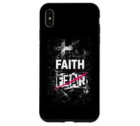 La Foi Contre la Peur avec Un Message chrétien croisé et Puissant Coque pour iPhone XS Max