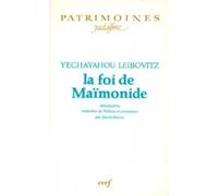 LA FOI DE MAÏMONIDE