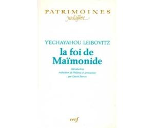 LA FOI DE MAÏMONIDE