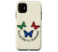 La Foi du Papillon chrétien Laisse Dieu se Transformer Coque pour iPhone 11