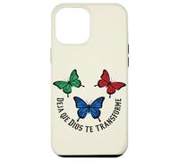La Foi du Papillon chrétien Laisse Dieu se Transformer Coque pour iPhone 12 Pro Max