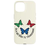 La Foi du Papillon chrétien Laisse Dieu se Transformer Coque pour iPhone 15