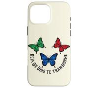 La Foi du Papillon chrétien Laisse Dieu se Transformer Coque pour iPhone 16 Pro Max
