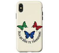 La Foi du Papillon chrétien Laisse Dieu se Transformer Coque pour iPhone X/XS