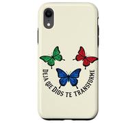 La Foi du Papillon chrétien Laisse Dieu se Transformer Coque pour iPhone XR