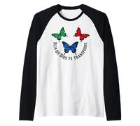 La Foi du Papillon chrétien Laisse Dieu se Transformer Manche Raglan