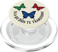 La Foi du Papillon chrétien Laisse Dieu se Transformer PopSockets PopGrip pour MagSafe