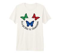 La Foi du Papillon chrétien Laisse Dieu se Transformer T-Shirt Haut de Gamme