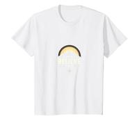 La Foi l'emporte sur la Peur, Les Hommes | Ne craignez Pas, ne Croyez qu'à l'inspiration T-Shirt, Enfant, Blanc, 3 Ans