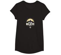 La Foi l'emporte sur la Peur, Les Hommes | Ne craignez Pas, ne Croyez qu'à l'inspiration T-Shirt, Fille, Noir, L