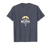 La Foi l'emporte sur la Peur, Les Hommes | Ne craignez Pas, ne Croyez qu'à l'inspiration T-Shirt, Homme, Bleu Chiné, 5XL