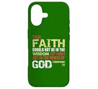 La Foi n'est Pas dans la Sagesse des Hommes mais dans la Puissance de Dieu (1 Cor 2) Coque pour iPhone 17