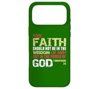 La Foi n'est Pas dans la Sagesse des Hommes mais dans la Puissance de Dieu (1 Cor 2) Coque pour iPhone 17 Pro Max