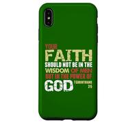 La Foi n'est Pas dans la Sagesse des Hommes mais dans la Puissance de Dieu (1 Cor 2) Coque pour iPhone XS Max