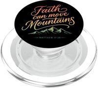 La Foi Peut déplacer des Montagnes Matthieu 17:20 Christian PopSockets PopGrip pour MagSafe