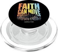 La Foi Peut déplacer des Montagnes Matthieu 17:20 Christian PopSockets PopGrip pour MagSafe