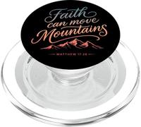 La Foi Peut déplacer des Montagnes Matthieu 17:20 Christian PopSockets PopGrip pour MagSafe