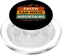 La Foi Peut déplacer des Montagnes Matthieu 17:20 Christian PopSockets PopGrip pour MagSafe