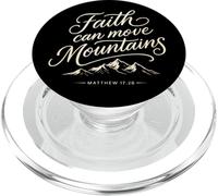 La Foi Peut déplacer des Montagnes Matthieu 17:20 Christian PopSockets PopGrip pour MagSafe