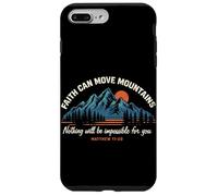 La Foi Peut déplacer des Montagnes Matthieu 17:20 Christian Vintage God Coque pour iPhone 7 Plus/8 Plus