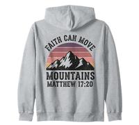 La Foi Peut déplacer des Montagnes Matthieu 17 20 Retro Mountain Sweat à Capuche
