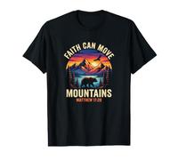 La Foi Peut déplacer des Montagnes (Versets bibliques) T-Shirt Graphique avec Valeur