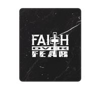La Foi Plutôt Que La Peur : La Croix Chrétienne Tapis De Souris Gaming Antidérapant Mousepad Durable Mouse Pad pour Voyage Maison Jeu 25X30Cm