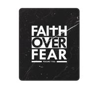 La Foi Plutôt Que La Peur : Verset Biblique sur Le Christianisme Mouse Pad Portable Mousepad Lavable Tapis De Souris Gaming pour Ordinateur Jeu Maison 25X30Cm